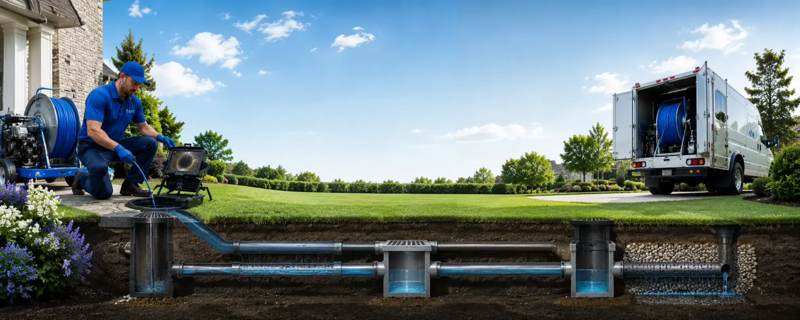 Outdoor drain cleaning information for Baxter Springs, KS